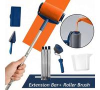Shein 6 Piezas Juego de Rodillos para Pintar, Juego de Rodillos y Bandejas de Pintura, Juego de Rodillo Extensible, Bandeja de Pintura, Juego de Brochas y R