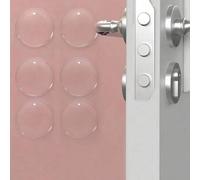 Shein 6 PIEZAS Protector de pared autoadhesivo y reutilizable para manijas de puertas a prueba de sonido, antideslizante y resistente a los arañazos para el