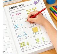 Shein 64 páginas Libro de ejercicios de matemáticas de adición y sustracción de 0 a 10, libro de práctica de matemáticas preescolares con cálculos de descom