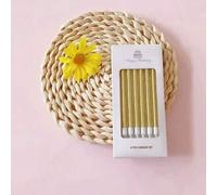 Shein 6pcs/12pcs Velas de letras Feliz Cumpleaños, Velas para pastel, Juego de velas de cumpleaños, Suministros para fiestas, Decoración de pastel, Chapado
