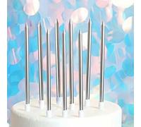 Shein 6pcs/12pcs Velas de Letras Feliz Cumpleaños, Velas para Pastel, Juego de Velas de Cumpleaños, Suministros para Fiestas, Decoración de Pastel, Chapado