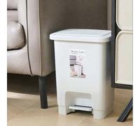 Shein 7.5L,35L Cubo de clasificación de pedal de dos compartimentos, cubo de almacenamiento de plástico para separación de residuos secos y húmedos en cocin