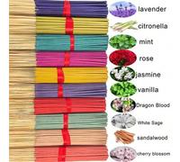 Shein 7 Paquetes/140 Varitas de Incienso, 4 Aromas Estacionales a Elegir: Rosa, Lavanda, Sándalo, Jazmín, Menta, Flor de Cerezo, Vainilla, Sándalo, Salvia,