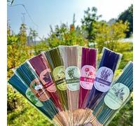 Shein 7 sets de 103 piezas/136 piezas/172 piezas de varitas de incienso, 3 estilos (Noche, Día, Nublado) con múltiples aromas: Rosa, Lavanda, Sándalo, Jazmí