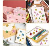 Shein 70 Piezas De Pegatinas De Espuma En Oro, Plata Y Rosa Con Forma De Estrella Superior Y Adhesivo De Eva Brillante Para Manualidades, Juguetes Educativo