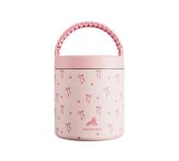 Shein 700ml Termo de acero inoxidable con aislamiento al vacío, adecuado para contener alimentos calientes y fríos, diseño de boca ancha a prueba de fugas,