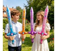 Shein 70cm Globos con forma de espada hechos de lámina de aluminio, colores aleatorios, globos de juguete para niños, juguetes para fiestas al aire libre, a