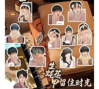 Shein 75 piezas Colección de pinturas salvajes - Pegatinas de personajes de dibujos animados de ostras, almejas y personajes de anime para estuche de teléfo