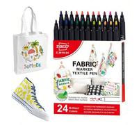 Shein 8 piezas de nuevos bolígrafos de tinta UV, brillan bajo luz UV, set de 12/24 colores de rotuladores para tela, bolígrafos de punta fina para dibujar e