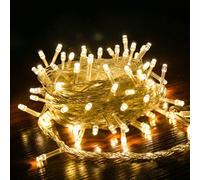 Shein 80 LED 10M Luces de Cadena Decorativas, Luces de Cadena LED para Exteriores de 1.5M/3M/6M/10M, Luces de Hadas Alimentadas por Batería, Luces LED de Co