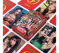 Shein 92 piezas Juego de tarjetas fotográficas KATSEYE | Gabriela, Lana, Sophia, Manon, Yoonchae, Mei Tarjetas LOMO Mini y pegatinas | Serie de colección de