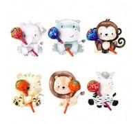 Shein 96/48/1 pieza Tarjetas con forma de animal para piruletas, Tarjetas decorativas con forma de animal para piruletas, Sin caramelos, Diseño creativo con