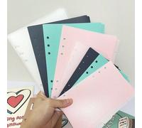 Shein A5/a6 6 Uds Carpeta Devider Páginas Pp Separador Recarga Tablero Diario Cuaderno Páginas Índice