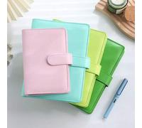 Shein A5/a6 Carpeta PU Presupuesto Cuaderno De 6 Anillos Con Diseño Elegante, Protector Personal Con Funda De Carpeta Con Cierre De Hebilla Magnética