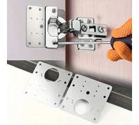 Shein Abrazadera de reparación de puerta de gabinete, adecuada para bisagras ocultas de puerta de gabinete de cocina/bisagras tradicionales de estilo antigu