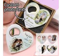Shein Abrebotellas Magnético Personalizado con Amor, Imanes Fuertes Personalizados para Nevera, Regalos de Boda, Imanes para Nevera Personalizables con Foto