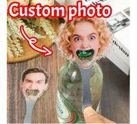 Shein Abridor de botellas personalizado con foto, llavero abridor de botellas personalizado, regalo para él, regalo de cumpleaños, regalo para el padrino, s