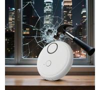 Shein Alarma antirrobo de alta sensibilidad para puertas y ventanas 130dB Alarma de vibración Alarma de sensor de vibración para rotura de puertas y ventana