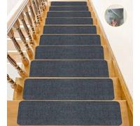Shein Alfombrillas para escaleras, 22x70cm Alfombrillas antideslizantes autoadhesivas para personas mayores | Juego de alfombrillas para escaleras interiore