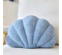 Shein Almohada decorativa con forma de concha para el Día de San Valentín, almohada decorativa suave con forma de concha, cojín de peluche adorable perfecto