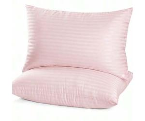 Shein Almohadas de cama de la colección del hotel para dormir, 2 paquetes de 50x70 cm, almohadas para dormir de lado y espalda, almohadas rellenas de altern