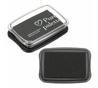Shein Almohadilla de tinta permanente para tela, almohadilla de tinta para huellas dactilares artesanales, almohadilla de tinta para sellos lavable DIY para