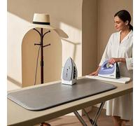 Shein Almohadilla plegable resistente al calor para planchar, alfombrilla de planchar para escritorio, almohadilla de planchar portátil, adecuada para la pr
