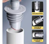 Shein Anillo de sellado de silicona para desagüe de baño, tapón de tubo de desagüe de fregadero de cocina, conector antiolores y fugas para desagüe de lavad