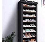 Shein Armario para zapatos con cubierta antipolvo, material de tela no tejida, ahorro de espacio, gran capacidad, fácil de montar, armario para zapatos port