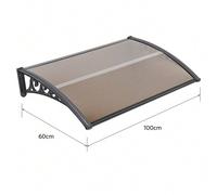 Shein Auvent Marquise para Porte d'Entrée Panneaux en PC Estructura en aluminio