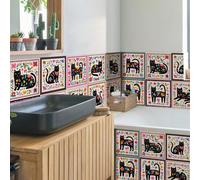 Shein Azulejos adhesivos de pared PVC de estilo moderno y barato para salpicadero de cocina y baño