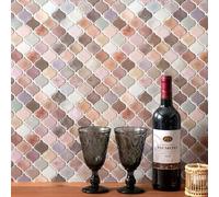 Shein Azulejos de pared con patrón de farol con textura 3D, impermeables, adhesivos autoadhesivos extraíbles para salpicadero de cocina, baño, decoración na