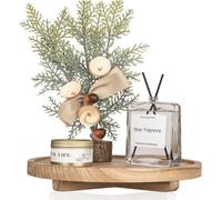 Shein Bandeja decorativa de madera para baño, cocina, sala de estar, soporte para jabón y velas. Mejores regalos, platos de cumpleaños, accesorios de cocina