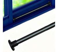 Shein Barra de ajustable para puerta corrediza, barra de ajustable de metal para ventana & puerta de vidrio, con palo de bloqueo corredizo & puntas de goma
