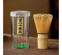 Shein Batidor de matcha natural, cepillo de té de matcha de estilo japonés de bambú, accesorios de tazón de matcha para la ceremonia del té