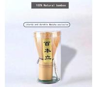 Shein Batidor de matcha natural, cepillo de té de matcha de estilo japonés de bambú, accesorios de tazón de matcha para la ceremonia del té