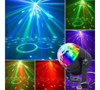 Shein Bola de discoteca LED - Lámpara de proyección de bola mágica multifuncional para interiores, alimentada por USB, fuente de luz LED, adecuada para fies