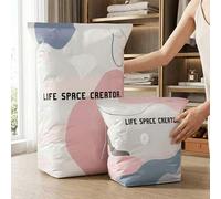 Shein Bolsa de almacenamiento al vacío 3D sin bomba 2026, tasa de compresión del 80%, capacidad extra grande, bolsa de vacío enrollable 3D, bolsa de almacen