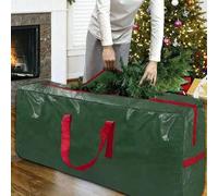 Shein Bolsa de almacenamiento de árbol de Navidad de gran capacidad de PE - Impermeable y tejida, apta para árboles de 7-9 pies, regalo perfecto para Navida