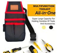 Shein Bolsa de cintura para herramientas de electricista, bolsa multiusos para herramientas adecuada para electricistas, carpinteros, reparadores, que facil