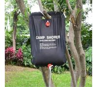 Shein Bolsa de ducha portátil de 20L para camping con manguera desmontable y cabezal de ducha con interruptor, adecuada para camping al aire libre y viajes,