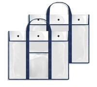 Shein Bolsa de gran capacidad para tablero de dibujo portátil con asa, bolsa de almacenamiento de pósters grandes, bolsa de almacenamiento de archivos trans