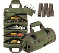 Shein Bolsa de herramientas de lona Oxford de alta resistencia - Bolsa de herramientas multiusos para electricistas/mecánicos, herramientas de trabajo, caja