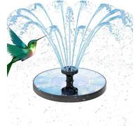 Shein Bomba de Fuente Solar con Forma de Loto - Adecuada para Baños de Pájaros, Jardines, Estanques y Piscinas (Disponible en Opciones de Potencia de 1W, 1.