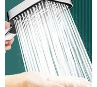 Shein Cabezal de ducha ajustable de 3 configuraciones con ahorro de agua a alta presión, accesorios de baño