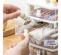 Shein Caja de Almacenamiento de Joyas con Cajones Multicapa, Organizador Apilable Desmontable a Prueba de Polvo y Anti-Oxidación de Gran Capacidad, Estuche