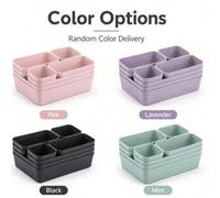 Shein Caja de almacenamiento para cajón con divisor extensible, caja organizadora con divisor incorporado para tocador, compartimento de clasificación para