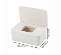 Shein Caja dispensadora de toallitas húmedas para bebé con tapa, a prueba de polvo y lavable, caja de almacenamiento de toallitas húmedas de gran capacidad,