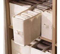 Shein Cajas de almacenamiento plegables para armario - Organizadores de cajones plegables para ropa, toallas, ropa interior, divisores de armario | Plegable