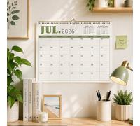 Shein Calendario 2026-2027, Calendario de pared mensual que llega hasta junio de 2027, 8.1" X 11.6", Calendario de pared colgante con encuadernación en espi